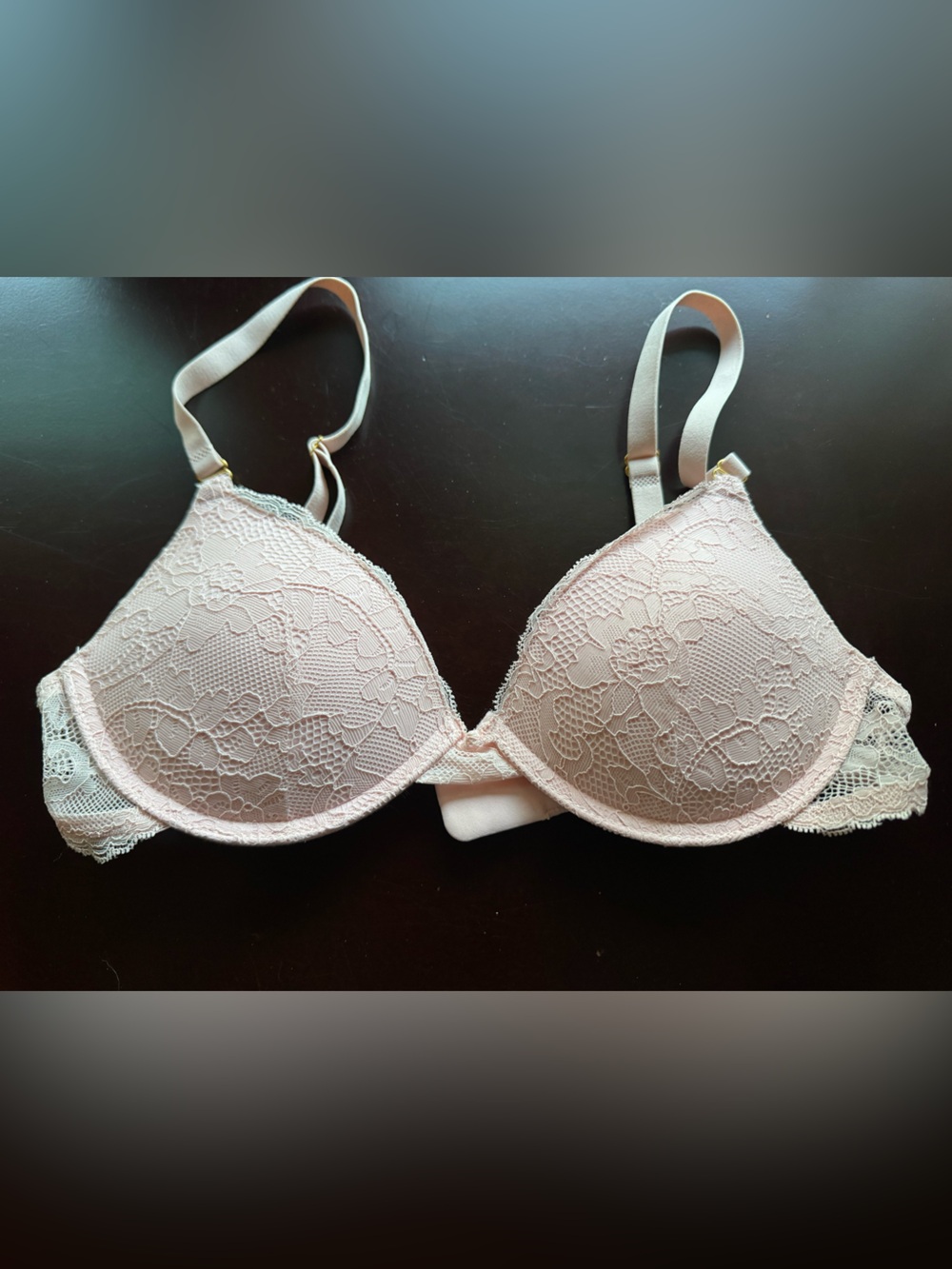 Lace Push-Up Bra - Blush Pink